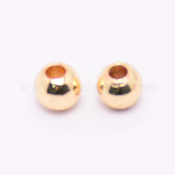 Perline in ottone massiccio&nbsp;KK-WH0035-17G-A01