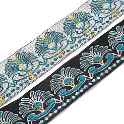 Вышивка полиэфирными лентами в этническом стиле&nbsp;OCOR-WH0077-29C