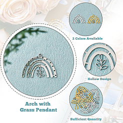 12 шт. подвески из нержавеющей стали 304 двух цветов&nbsp;STAS-DC0011-67