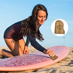 3шт бамбуковая расческа для воска для досок для серфинга&nbsp;DIY-FG0006-74