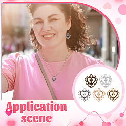 100 шт. 5 цвета подвески из сплава в тибетском стиле&nbsp;FIND-PH0023-07