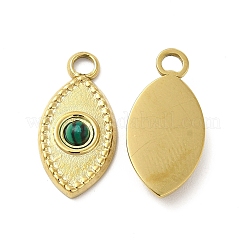Pendentifs de malachite naturelle&nbsp;STAS-J401-VC545