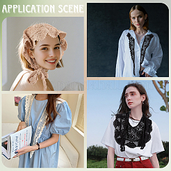 Полиэстеровый трикотажный треугольный платок&nbsp;AJEW-WH20072-69A