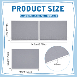 50 шт. стираемая пленка с бумажным покрытием для пароля&nbsp;DIY-WH0128-30C