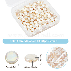 4 нити ab цветные бусины из натуральных пресноводных ракушек BSHE-SC0001-19