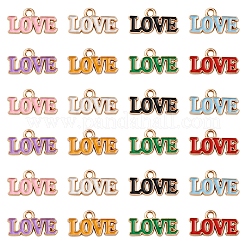 48 шт. 8-х цветные эмалевые подвески на тему Дня святого Валентина&nbsp;ENAM-FS0002-51