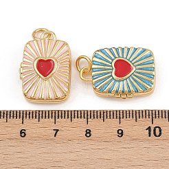 Латунь эмаль Locket подвески KK-P335-04G