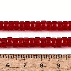 Прозрачные стеклянные бусины&nbsp;GLAA-N028-3x6mm-02