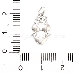 Латунные микро проложить кубического циркония подвески&nbsp;KK-H527-06A-P