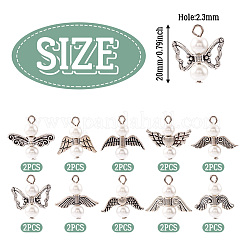 20 шт. 20 подвески из стеклянного жемчуга&nbsp;PALLOY-TAC0142