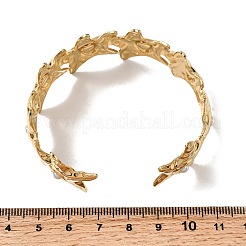 Браслеты-манжеты из кованой нержавеющей стали 304&nbsp;BJEW-D384-01G