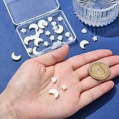 30шт 3 стиля натуральные бусины из пресноводных ракушек&nbsp;BSHE-CJ0001-09