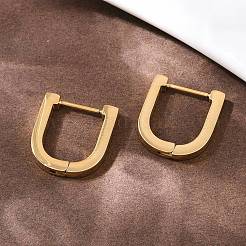 Orecchini a cerchio ad arco in acciaio inossidabile 304&nbsp;EJEW-I320-26G-01