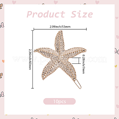 10 шт. заколки для волос из цинкового сплава&nbsp;PHAR-SP0001-25