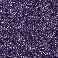 MIYUKIラウンドロカイユビーズ  日本製シードビーズ  11/0  （rr223)ブドウ裏地クリスタル  11/0  2x1.3mm  穴：0.8mm  約1111個/10g&nbsp;X-SEED-G007-RR0223