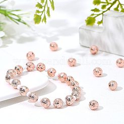 Гальванические бусины из натуральной лавы G-NB0001-94B