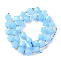 Нити бусин из натурального кварца окрашенные G-U023-A02-01