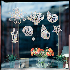 Водостойкие ПВХ цветные лазерные витражи пленка клейкие наклейки DIY-WH0256-077