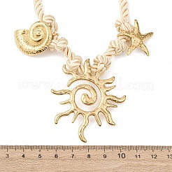 Кулон в форме морской звезды NJEW-D340-05G