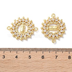 Стойка покрытие латунь кубический цирконий девственница мария соединительный шарм&nbsp;KK-C084-01A-G