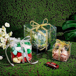 Прозрачная пластиковая ПВХ коробка подарочная упаковка CON-BC0006-13A