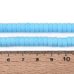 Fili di perline di vetro opaco tinta unita&nbsp;GLAA-N026-3x6mm-15