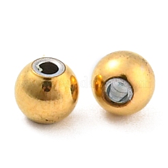 Ионное покрытие (ip) 304 нержавеющая сталь разделительные бусины&nbsp;STAS-L187-4mm-09G