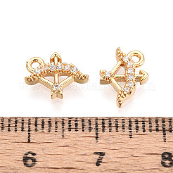 Латунные микро проложить кубического циркония подвески KK-N263-148C-G