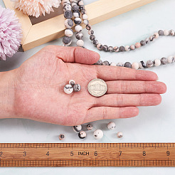 3 нитка 3 нитки бусин из натуральной яшмы зебра G-YS0001-02