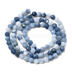 Натуральные синие опаловые бусы&nbsp;G-P603-C-4mm-04