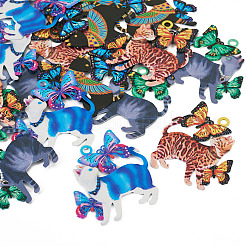 16 шт. филигранные подвески из нержавеющей стали 430&nbsp;STAS-TA0002-36