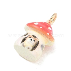 Pendentifs en laiton émaillé à thème animalier&nbsp;KK-CBAE20A-02C-G