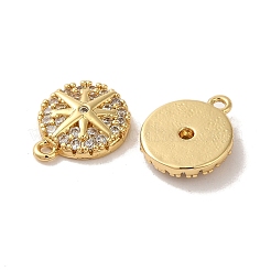 Латунные микропаве прозрачные кубические циркониевые подвески KK-E098-11G