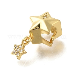 Латунные микро проложить Цирконий Европейский бисером KK-Z086-24G