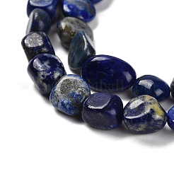 Нитки бусины из натурального ляписа-лазури G-P497-01E-03A