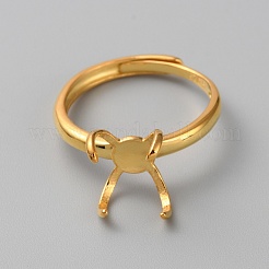 Регулируемые компоненты колец на палец из стерлингового серебра STER-WH0008-28G