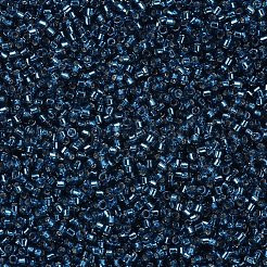 MIYUKIデリカビーズ  シリンダー  日本製シードビーズ  11/0  （db0608)染色銀裏地ブルージルコン  1.3x1.6mm  穴：0.8mm  約2000PCS /ボトル  10 G /ボトル&nbsp;SEED-JP0008-DB0608