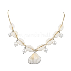 Ожерелья из натуральных ракушек каури NJEW-TA00187