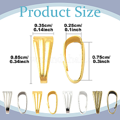 200 шт. железные защелки на дужках&nbsp;IFIN-YW0003-74G