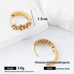 Boucles d'oreilles créoles en acier inoxydable 304 pour femmes&nbsp;AE2924