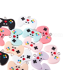 14шт 7 цвета подвески из смолы RESI-CJ0001-188