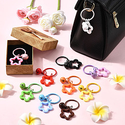 10шт 10-х цветные акриловые подвесные украшения в виде звезд&nbsp;AJEW-SP0003-34