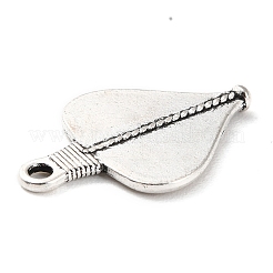 合金のチベット風チャーム  ハート  アンティークシルバー  25.5x17x1.5mm  穴：1.8mm  約290個/500g&nbsp;PALLOY-P293-029AS