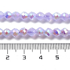 Стеклянные бусины с гальваническим покрытием &nbsp;GLAA-A014-01A