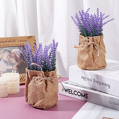 2 шт. пластиковые лавандовые микроландшафтные украшения&nbsp;AJEW-GA0008-95