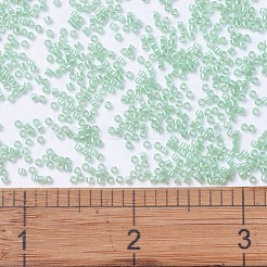 MIYUKIデリカビーズ  シリンダー  日本製シードビーズ  11/0  （db1483)透明ミント光沢  1.3x1.6mm  穴：0.8mm  約10000個/袋  50 G /袋&nbsp;SEED-X0054-DB1483