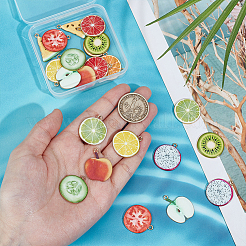 22 шт. 11 стиля подвески из цинкового сплава с эмалью&nbsp;FIND-WR0012-13