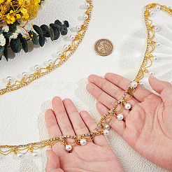 1 ярд латунных цепочек для чашек со стразами CHC-WH0002-04G