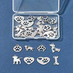 24 шт. 8 стиля подвески из нержавеющей стали 304/201&nbsp;STAS-FS0002-04