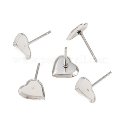 Устойчивые к потускнению серьги-кабошоны из нержавеющей стали 304 пустые оправы&nbsp;X-STAS-Q170-12